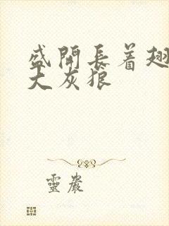 盛开长着翅膀的大灰狼