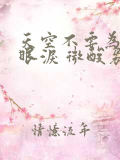 天空不要为我掉眼泪 微酸袅袅