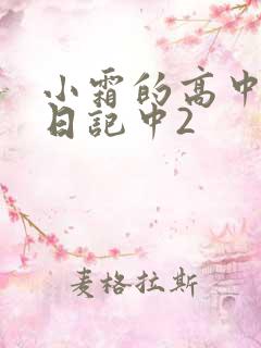 小霜的高中成长日记中2