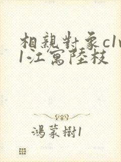 相亲对象c1v1江寓陆枝