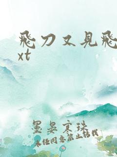 飞刀又见飞刀txt