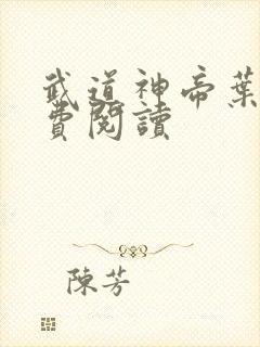 武道神帝叶辰免费阅读