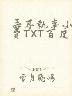 垂耳执事小说免费TXT百度网盘