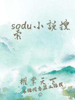 sodu小说搜索