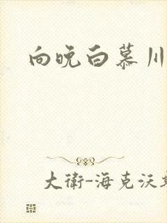 向晚白慕川