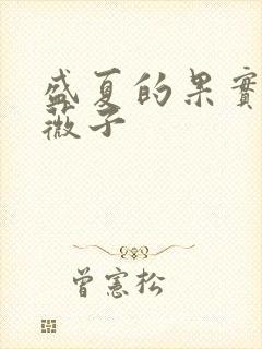 盛夏的果实 小薇子