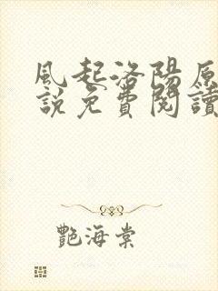 风起洛阳原著小说免费阅读