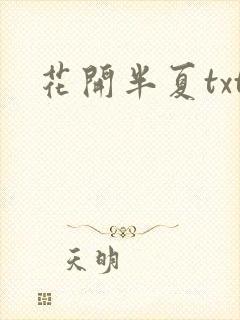 花开半夏txt