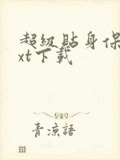 超级贴身保镖txt下载