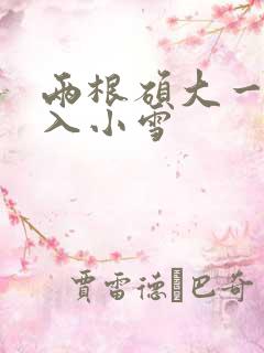 两根硕大一起挤入小雪