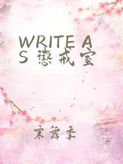 WRITE AS 惩戒室