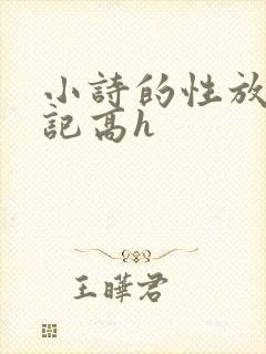 小诗的性放荡日记高h