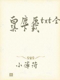 白鹿原txt全集下载