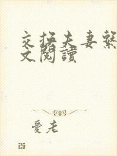 交换夫妻系列全文阅读