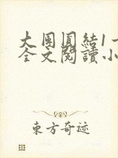 大团圆结1一6全文阅读小说