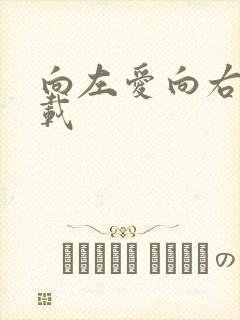 向左爱向右爱下载