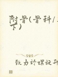 附骨(骨科/年下)