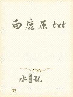 白鹿原 txt