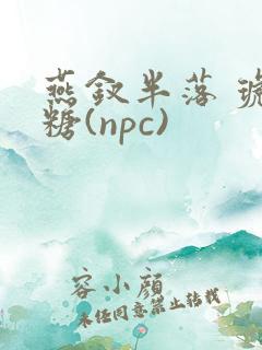 燕钗半落 琥珀糖(npc)