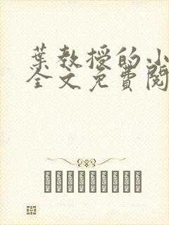 叶教授的小黏糖全文免费阅读