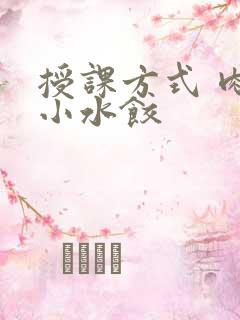 授课方式 肉馅小水饺