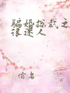 骗婚总裁之老婆很迷人