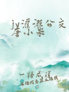 jy灌溉公交车唐小米