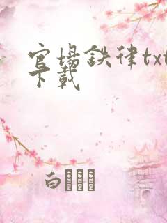 官场铁律txt下载