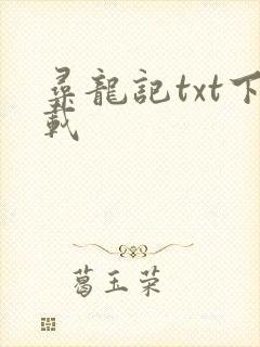寻龙记txt下载