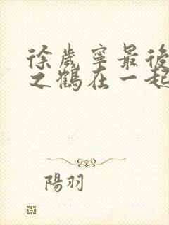 徐岁宁最后和洛之鹤在一起了吗