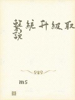 系统升级取液小说