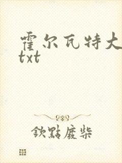 霍尔瓦特大街 txt