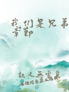 我们是兄弟最新章节