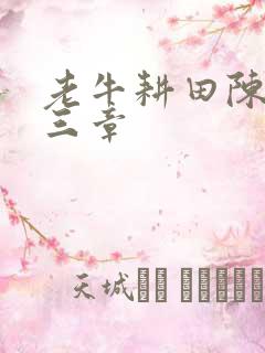 老牛耕田陈雪第三章