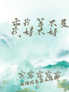 乖我等不及了给我好不好