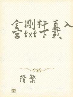 金刚杵直入莲花宫txt下载