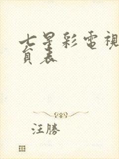 七星彩电视剧演员表