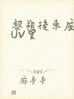 黎朔后车座上SUV里