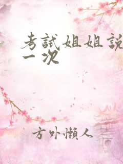 考试姐姐说给我一次