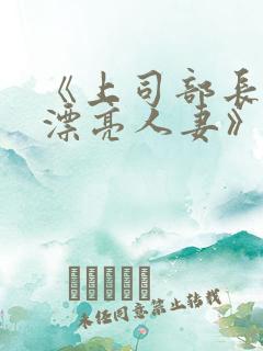 《上司部长出轨漂亮人妻》