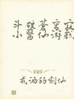 斗破苍穹寂寞的小医仙游戏世界