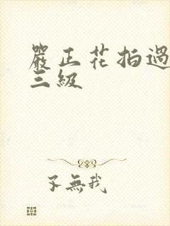 严正花拍过什么三级