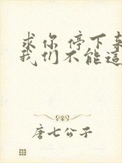 求你 停下来 我们不能这样