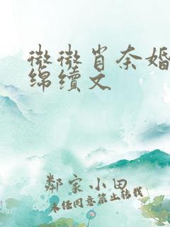 微微肖奈婚后缠绵续文