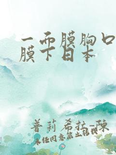 一面膜胸口一面膜下日本