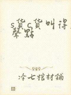 s货c货叫得大声点