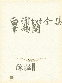 白洁txt全集笔趣阁