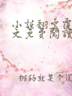 小说翻云覆雨全文免费阅读