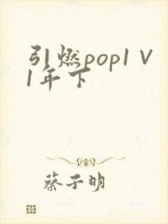 引燃pop1∨1年下