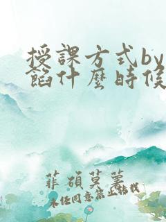 授课方式by肉馅什么时候更新